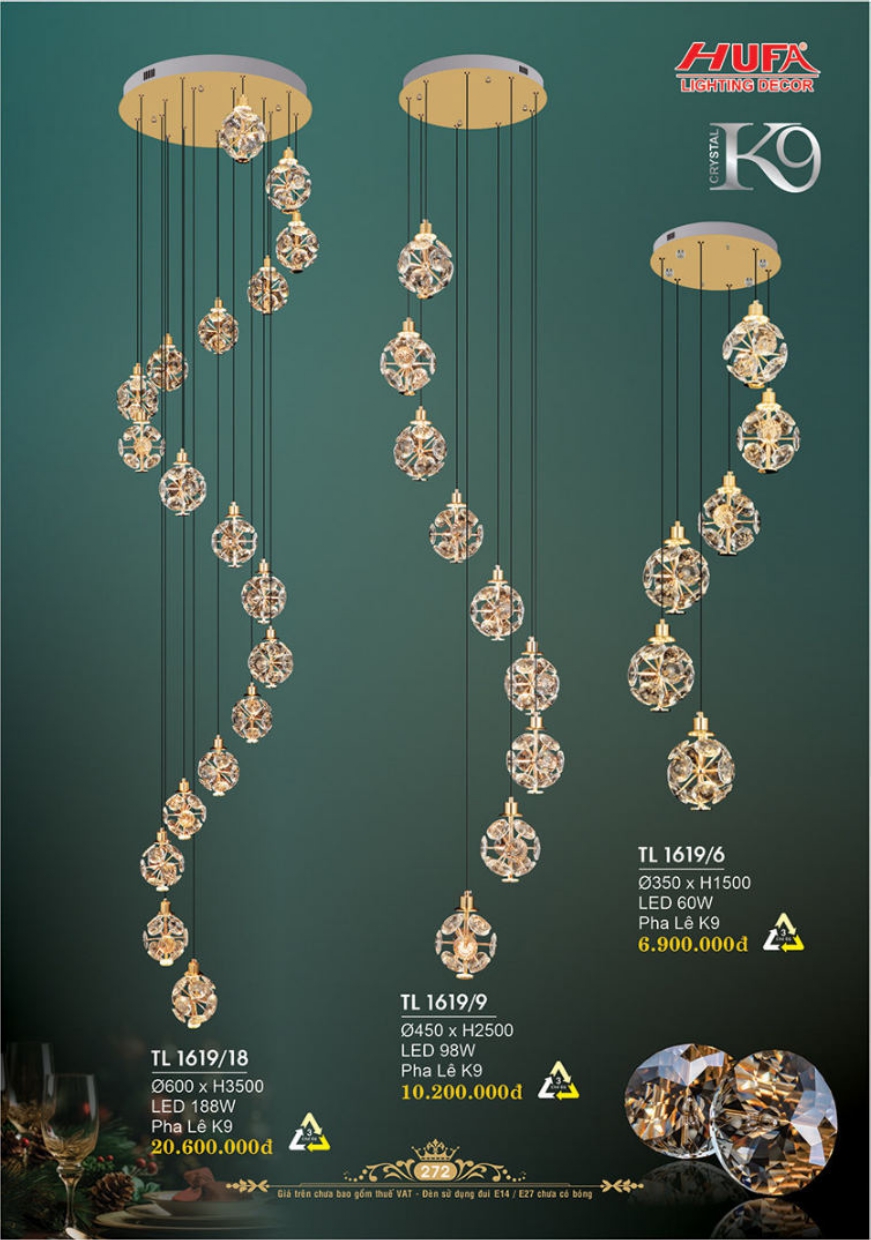 Bảng giá đèn trang trí HUFA